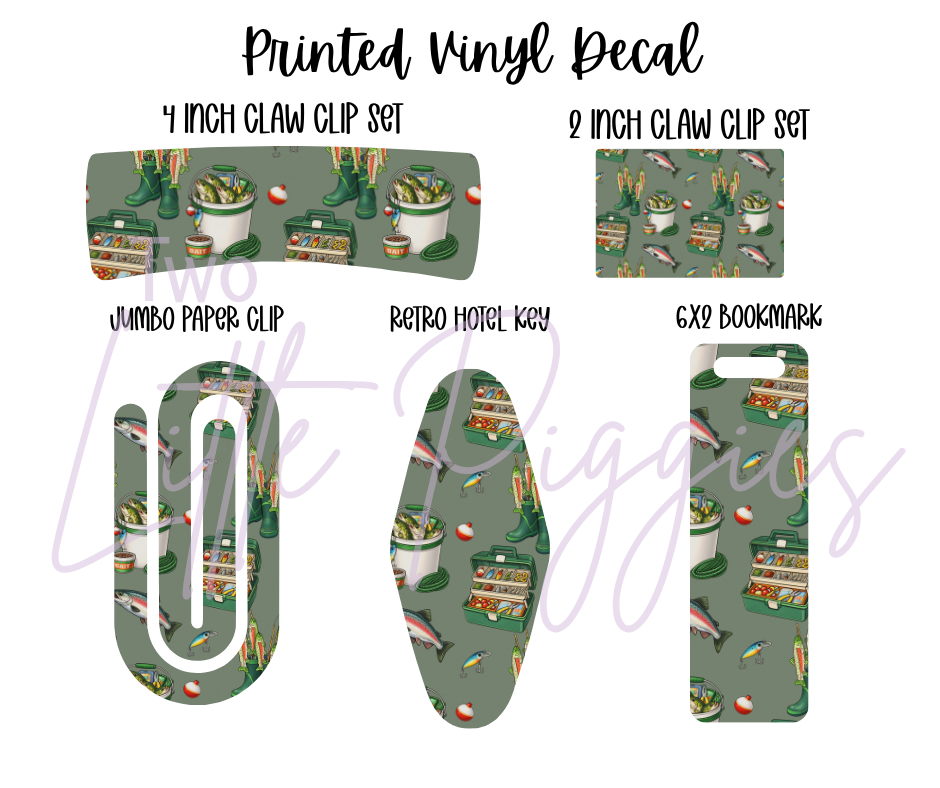 Printed Vinyl - Gone Fishing