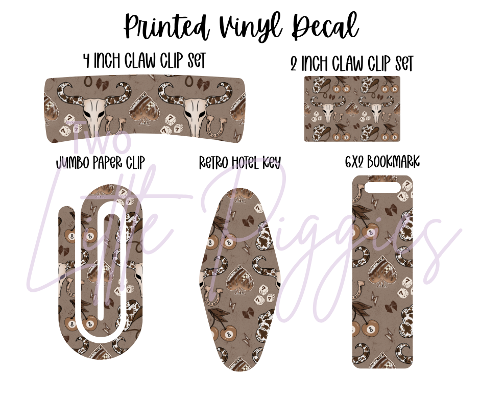 Printed Vinyl -Natural Western