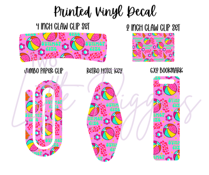 Printed Vinyl - Summer Daze