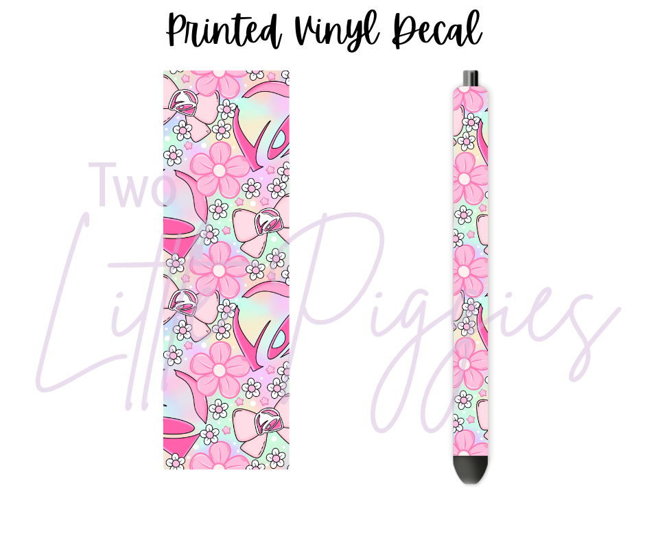 Printed Vinyl - Taco Bell Floral