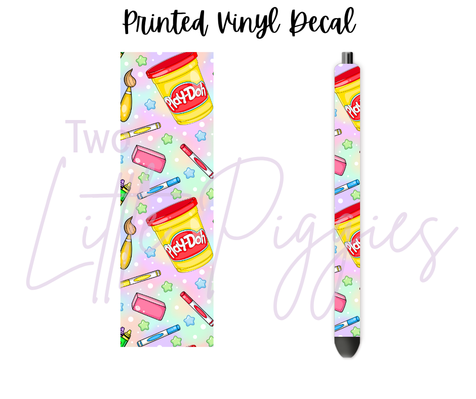 Printed Vinyl - Back to School - School Supplies