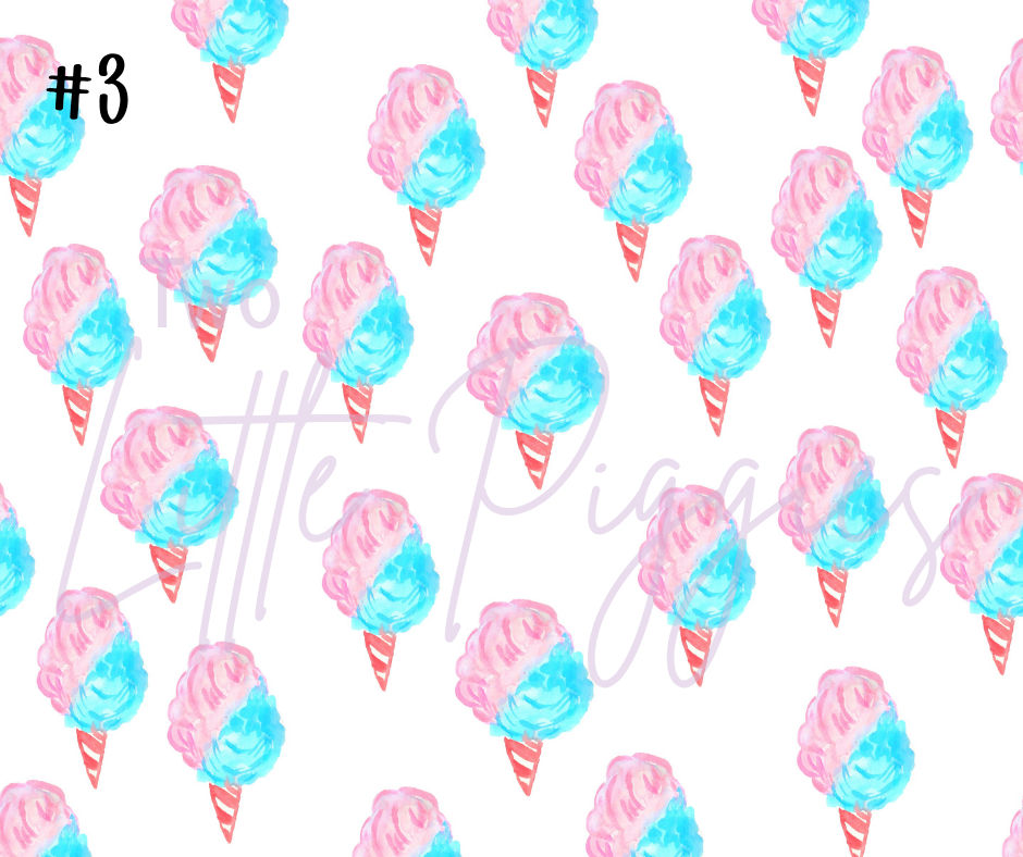 Printed Vinyl - Cotton Candy