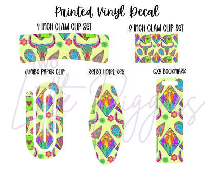 Printed Vinyl - Neon Western
