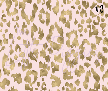 Printed Vinyl - Blush and Gold Leopard