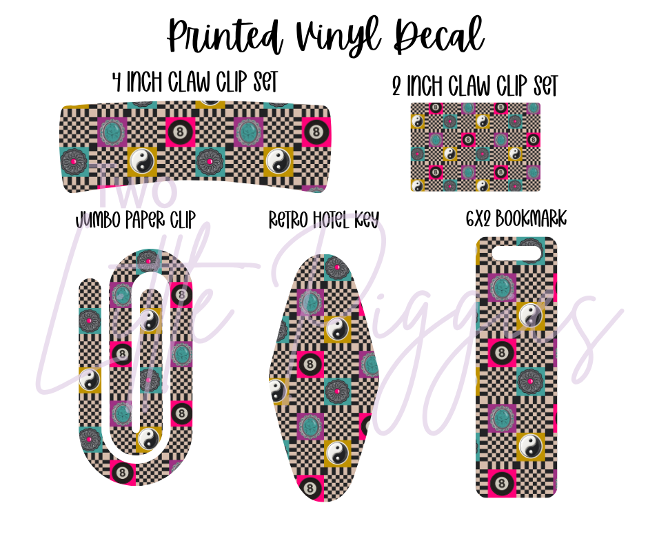 Printed Vinyl - Turquoise Grunge