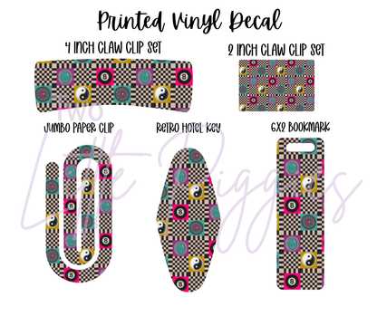 Printed Vinyl - Turquoise Grunge