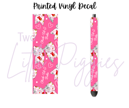 Printed Vinyl - Chic Fil A Bow