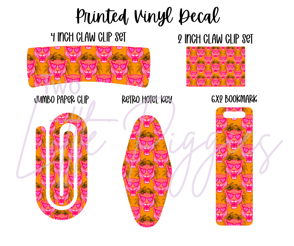 Printed Vinyl - Summer Leopard