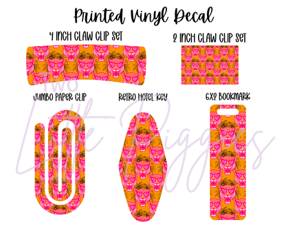 Printed Vinyl - Summer Leopard