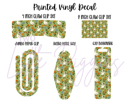 Printed Vinyl - Green Silly Goose