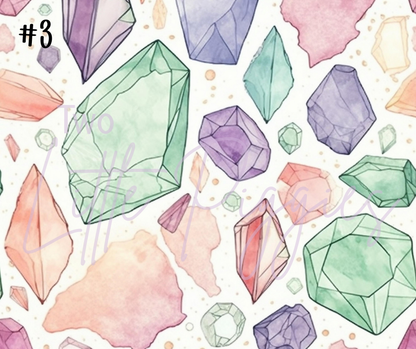 Printed Vinyl - Pastel Gems
