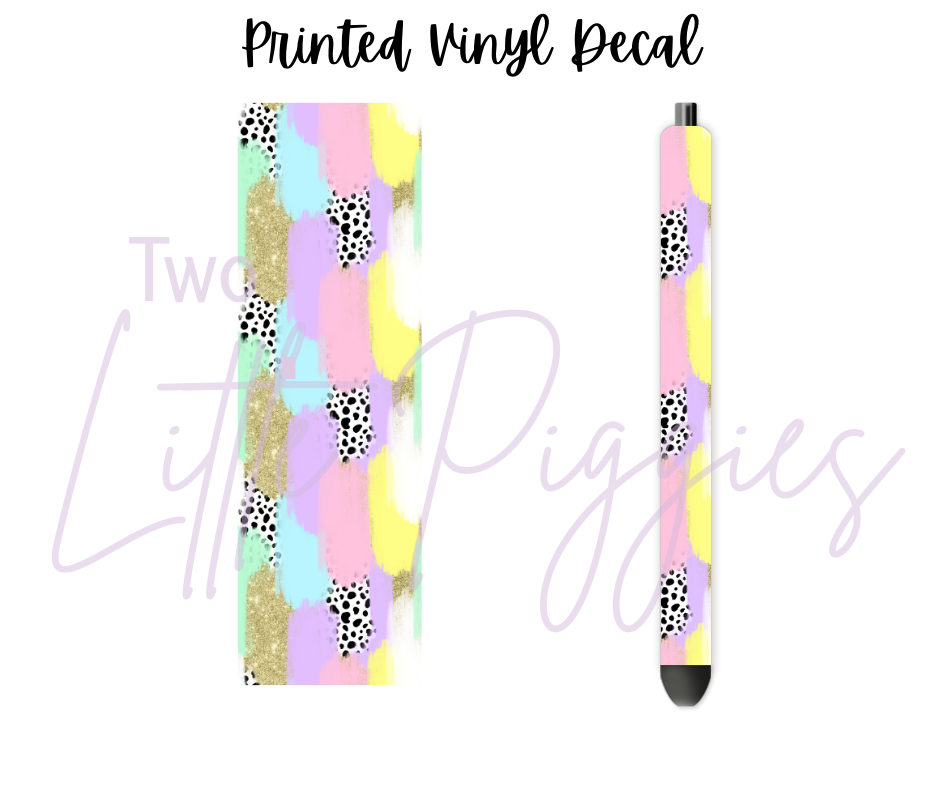 Printed Vinyl - Brushstroke - Easter