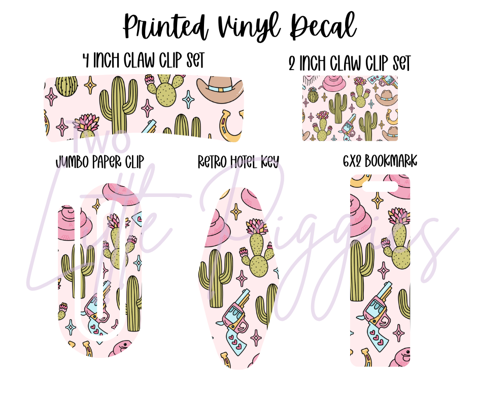 Printed Vinyl - Cutesy Cowgirl