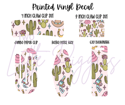 Printed Vinyl - Cutesy Cowgirl