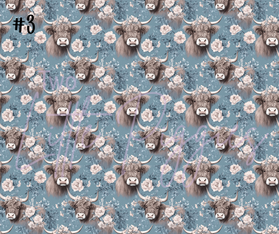 Printed Vinyl - Highland Cows