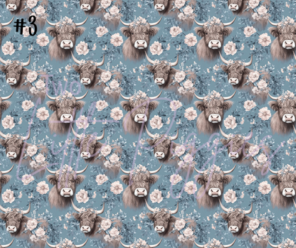 Printed Vinyl - Highland Cows