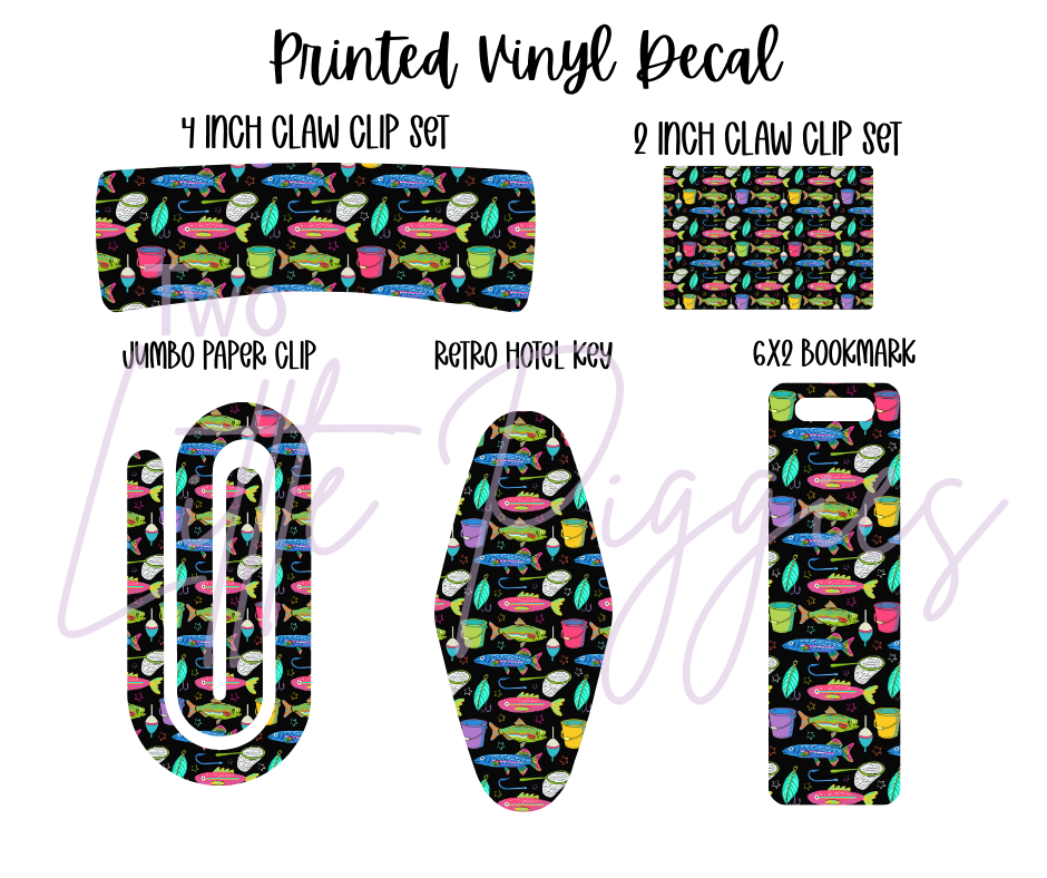 Printed Vinyl - Colorful Fish