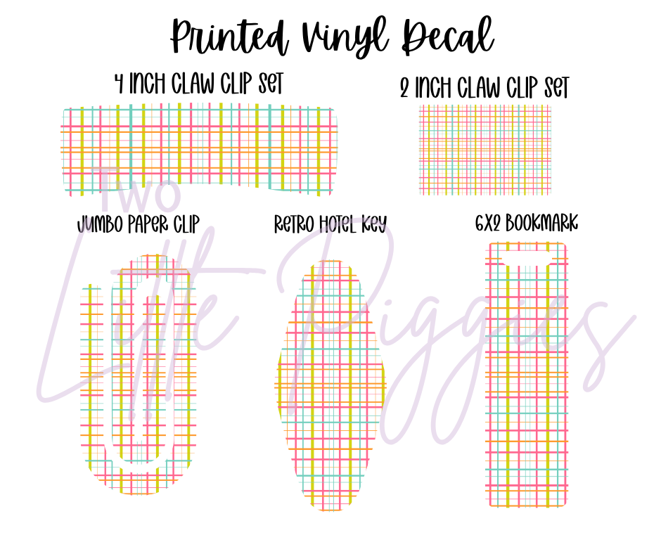 Printed Vinyl - School Plaid