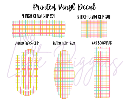 Printed Vinyl - School Plaid
