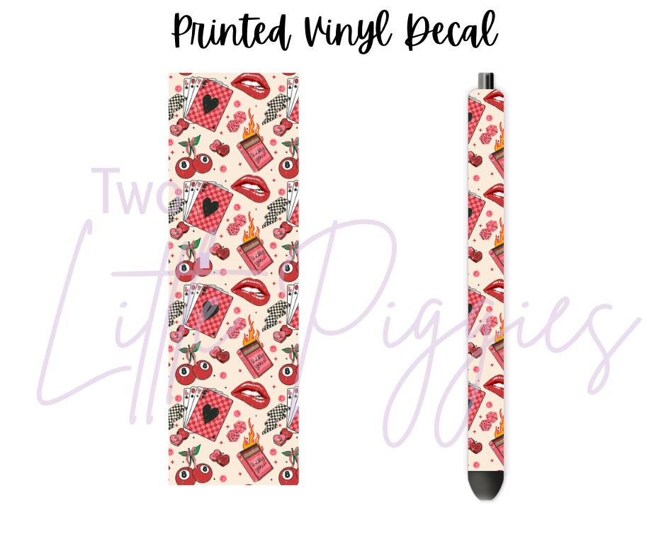 Printed Vinyl - Valentine - Lucky You