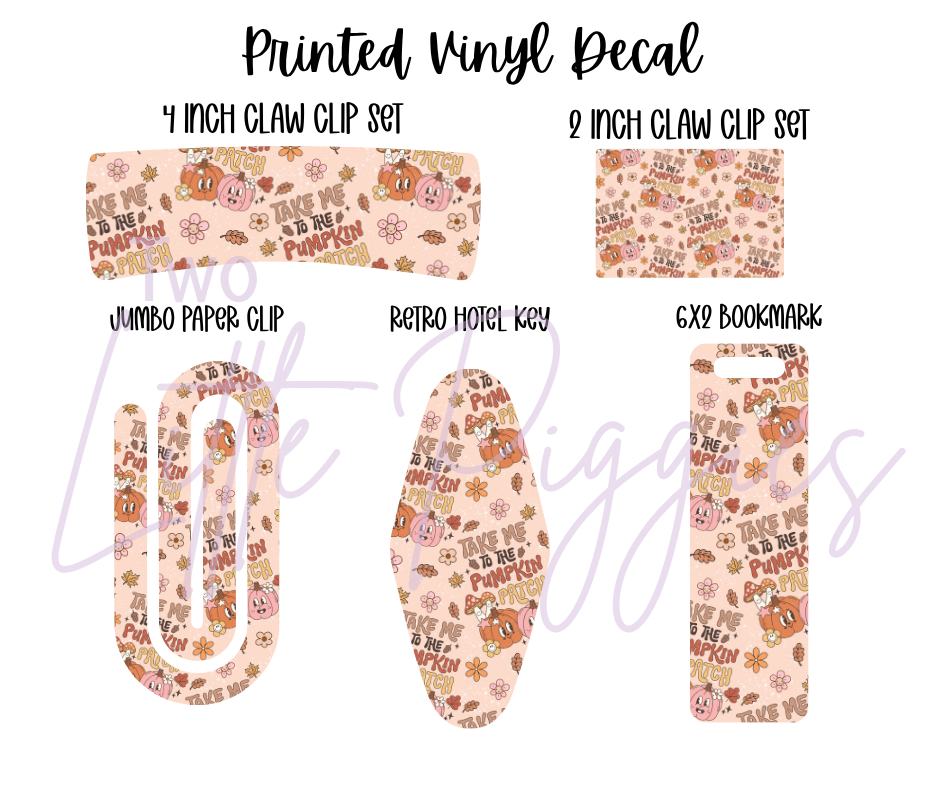 Printed Vinyl - To the Pumpkin Patch