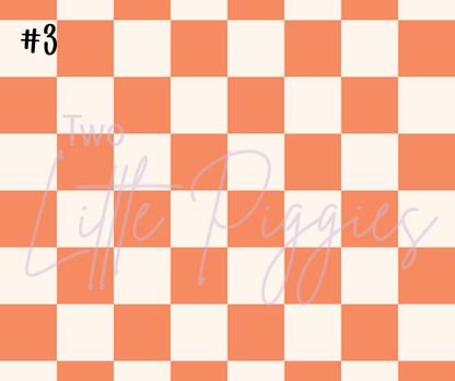 Printed Vinyl - Checkers - Boho Muted