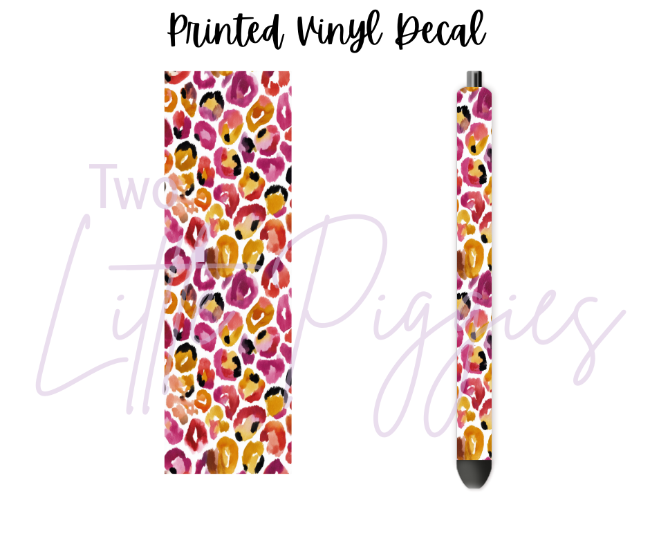 Printed Vinyl - Valentine - Leopard