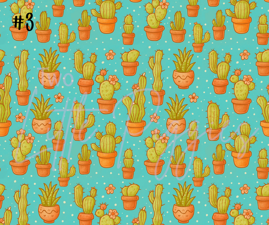 Printed Vinyl - Pretty Cactus