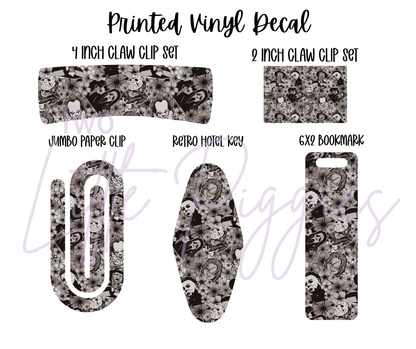 Printed Vinyl - Floral Horror Show
