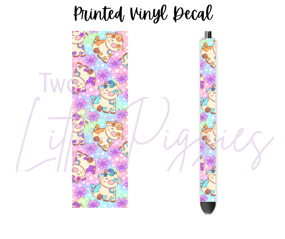 Printed Vinyl - Springtime Cows