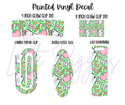 Printed Vinyl - Back to School - All Star