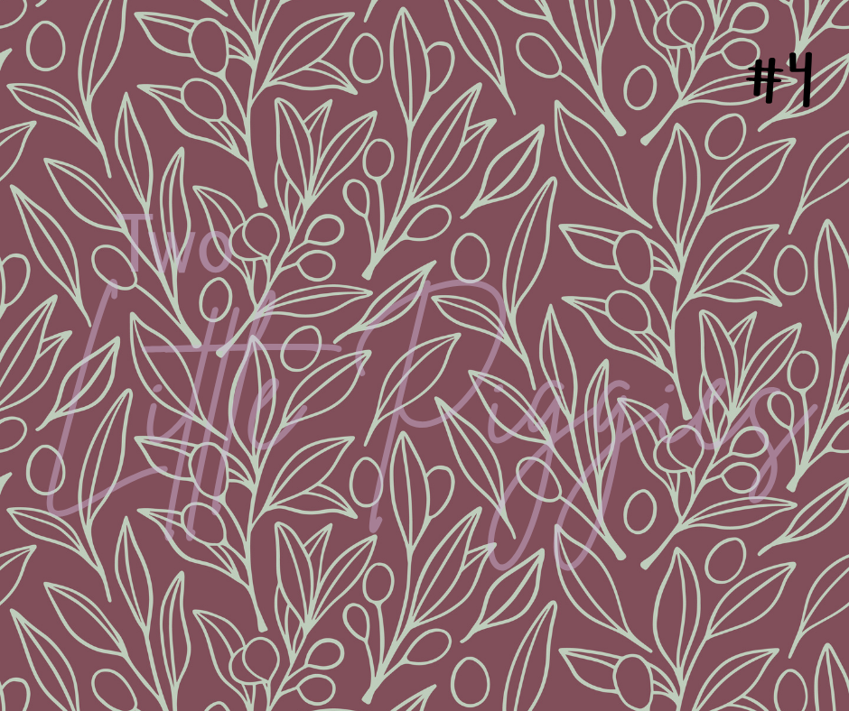 Printed Vinyl - Berry Mint Boho