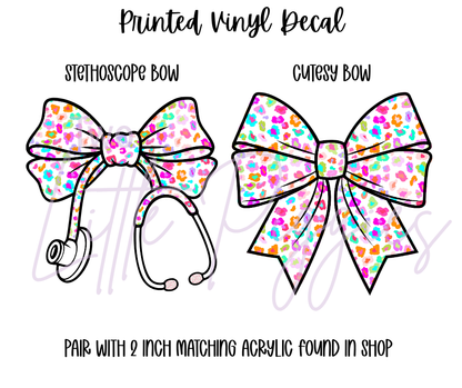Printed Vinyl - Cutesey Leopard