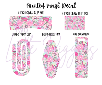 Printed Vinyl - Taco Bell Floral