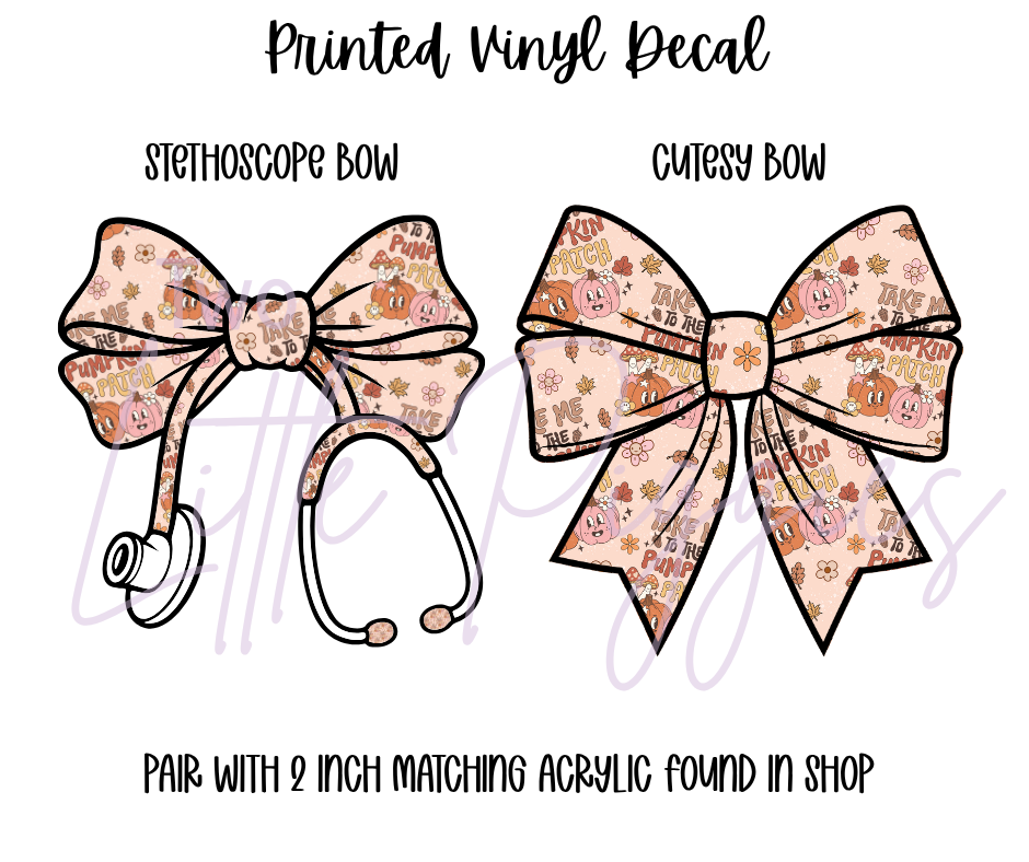 Printed Vinyl - To the Pumpkin Patch