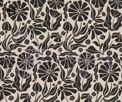 Printed Vinyl - Retro Floral