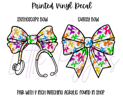 Printed Vinyl - Paint Splatter Balloon Dog