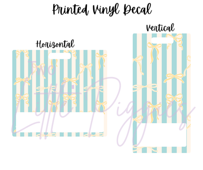 Printed Vinyl - Stripes and Bows