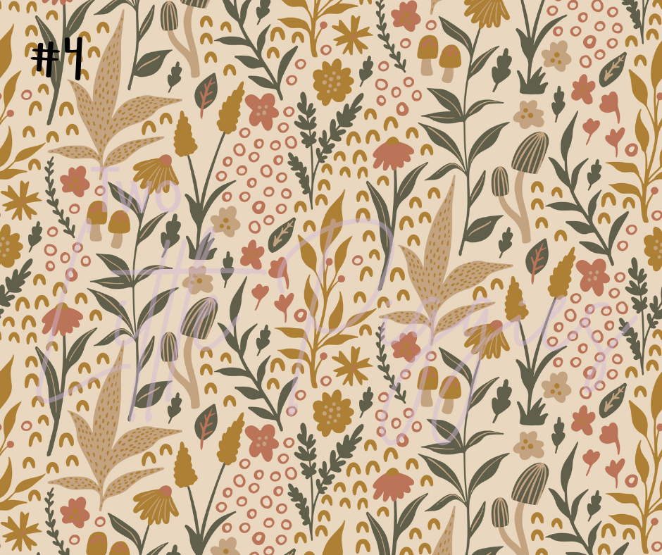 Printed Vinyl - Rustic Garden