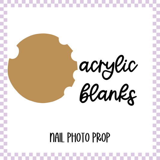 Acrylic Blank - Nail Photo Prop (3pc)