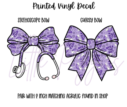 Printed Vinyl - Over this Sh*t - Purple