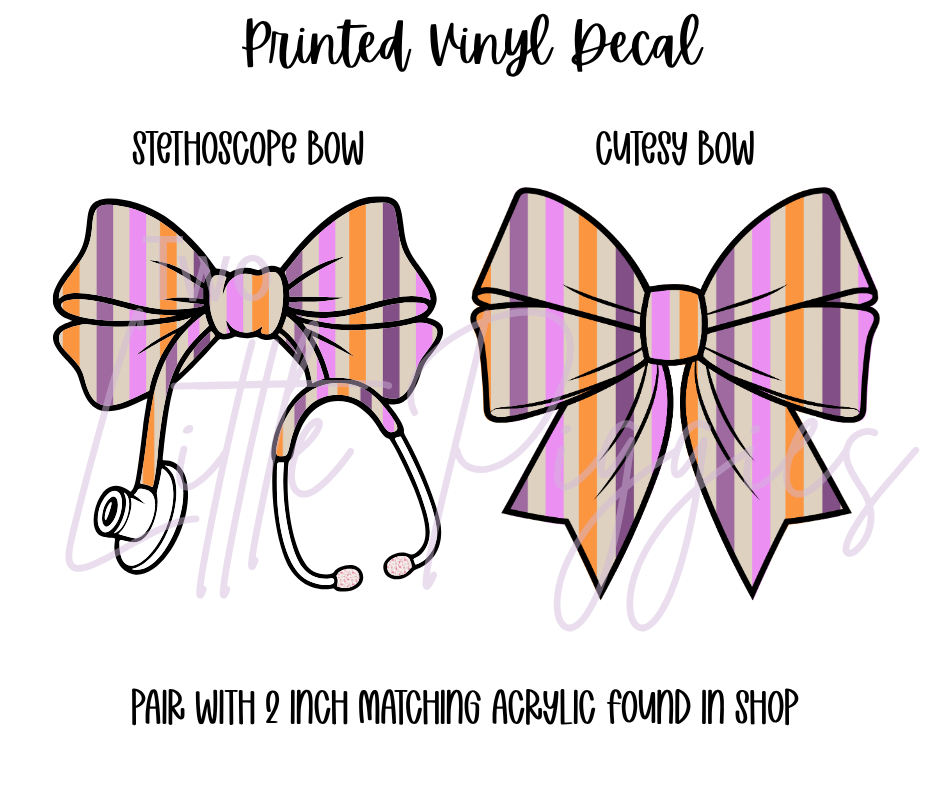 Printed Vinyl - Halloween Stripes