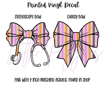 Printed Vinyl - Halloween Stripes