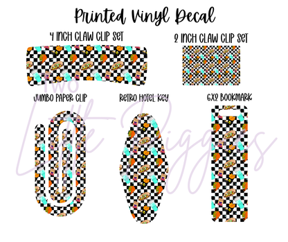 Printed Vinyl - Taco Bell Checkered