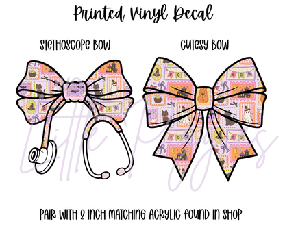 Printed Vinyl - Halloween Frames Pastel