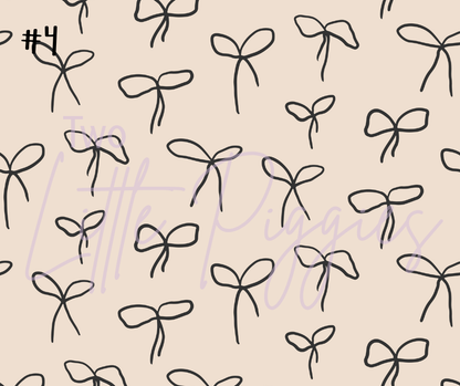 Printed Vinyl - Onyx and Ivory