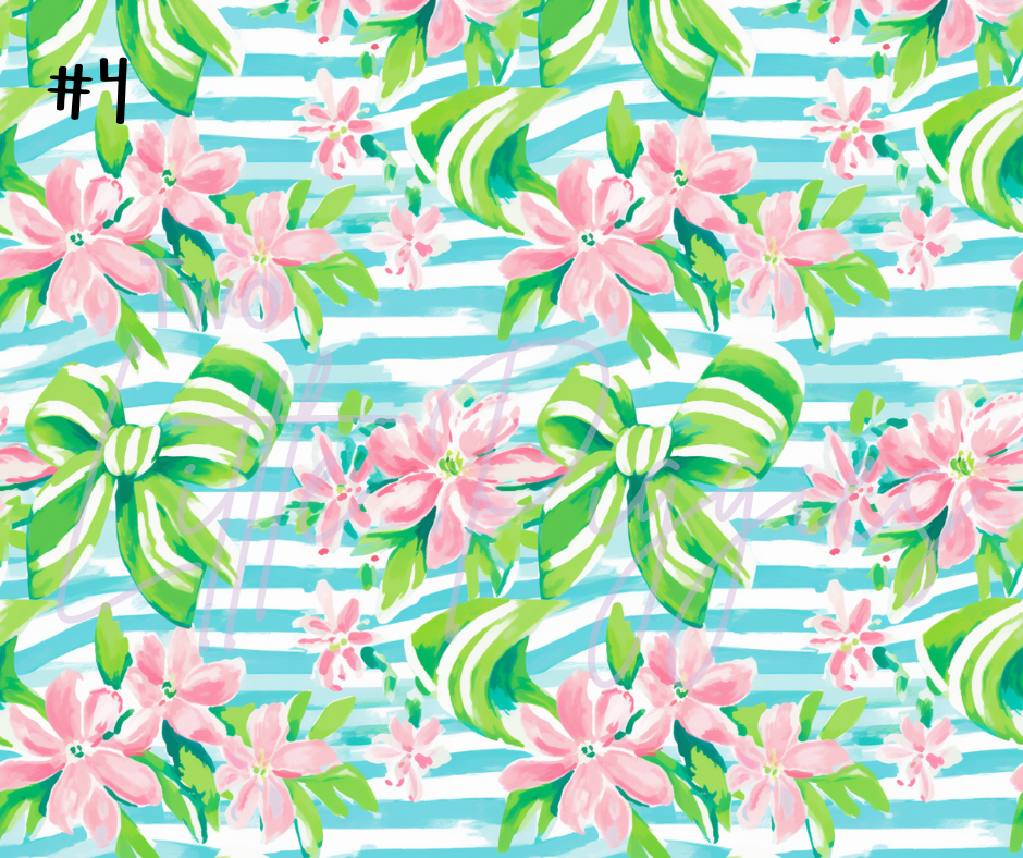Printed Vinyl - Preppy Bows