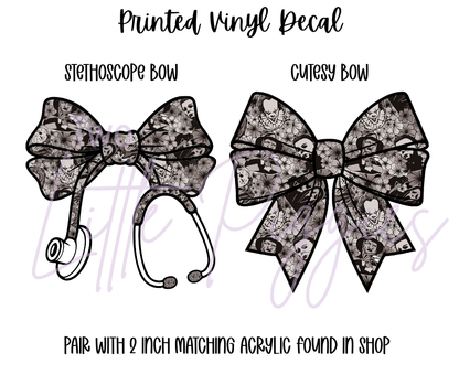 Printed Vinyl - Floral Horror Show