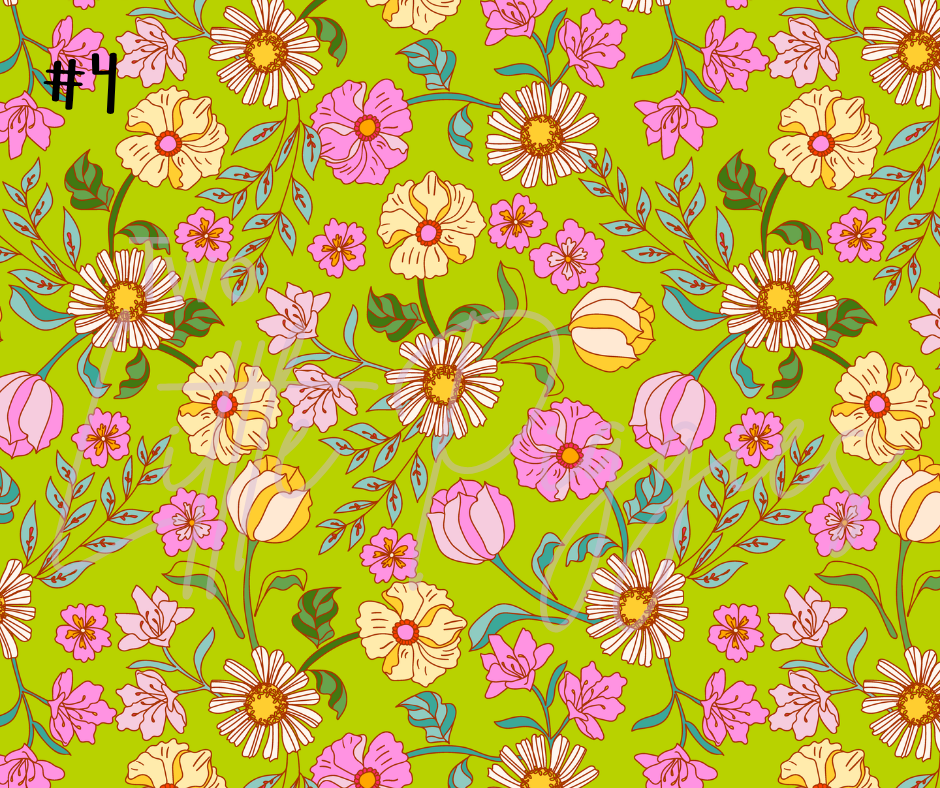 Printed Vinyl - Summer Love Floral