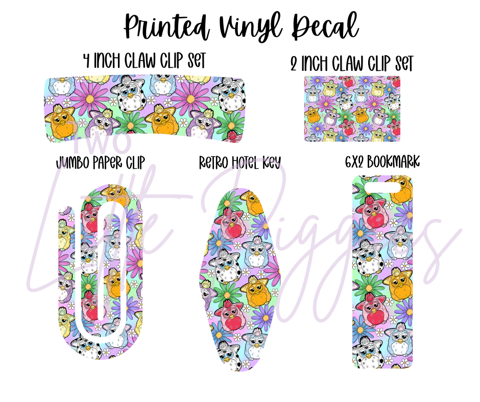 Printed Vinyl - 90's - Furby